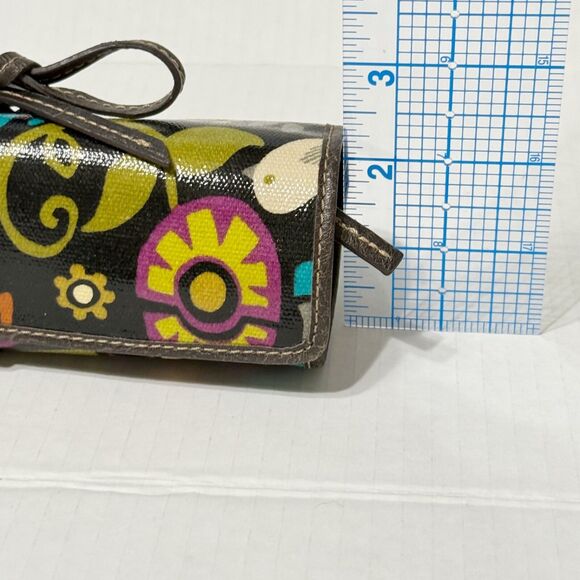 Fossil Key Per Travel Cosmetic Roll Up Bag Wallet Bird Y2K Jewelry Organizer - Picture 10 of 11